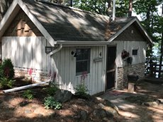 The Lake House exterior Moonlight bay resort Traverse city